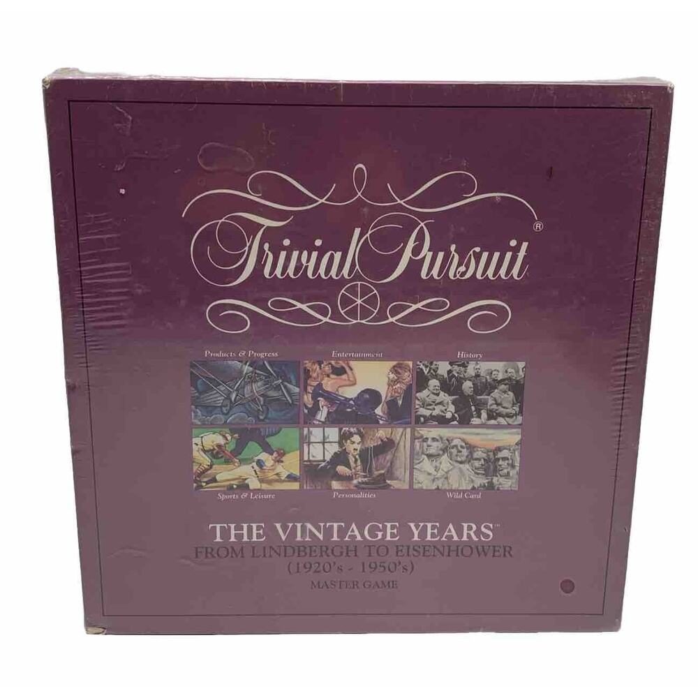 Trivial Pursuit The Vintage Years 1920-1950 Sealed Parker Brothers Read
